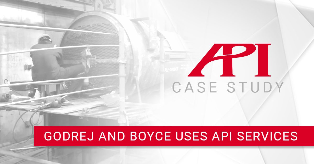 API Services Saves Godrej and Boyce Weeks of Time, Cost