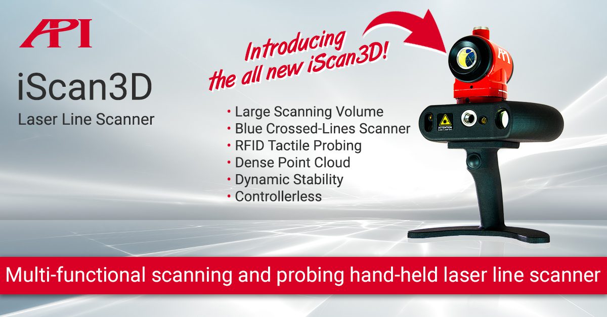 iScan3D Hand-Held Metrology Grade 3D Scanner Provides Freedom-to-Measure -  API Metrology