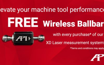 Elevate Your Machine Tool Performance with a FREE Wireless Ballbar from API!