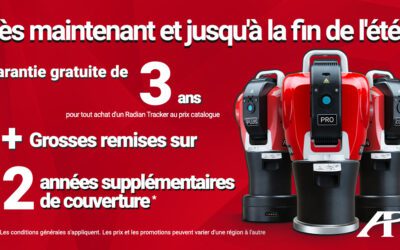 Incroyable offre Laser Tracker Garantie 3+2 ans jusqu’en septembre