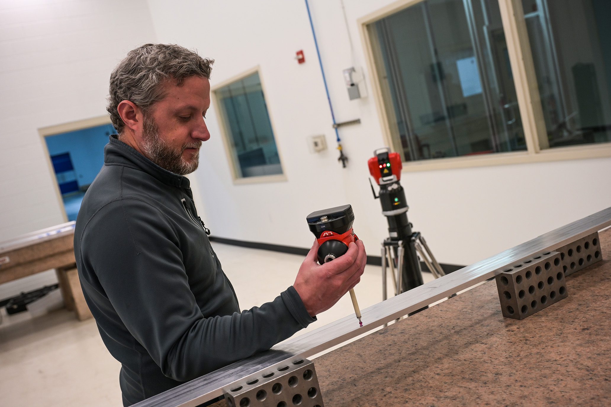 API handheld probing system capturing complex physical geometry