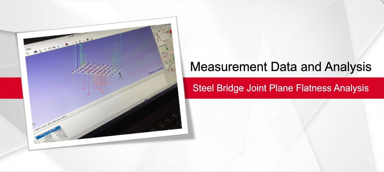 Figure 3: Flatness analysis report for the steel bridge joint surface.
