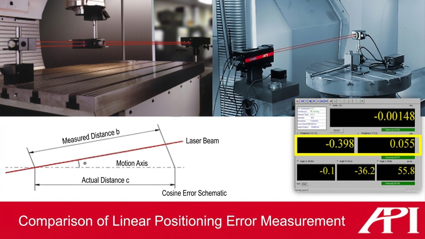 Linear positioning measurement comparison between XD Laser and a conventional interferometer.