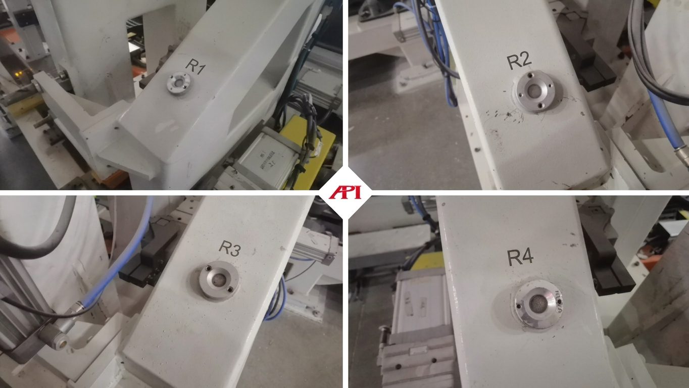 Figure 4 : repères d’outillage R1 à R4.