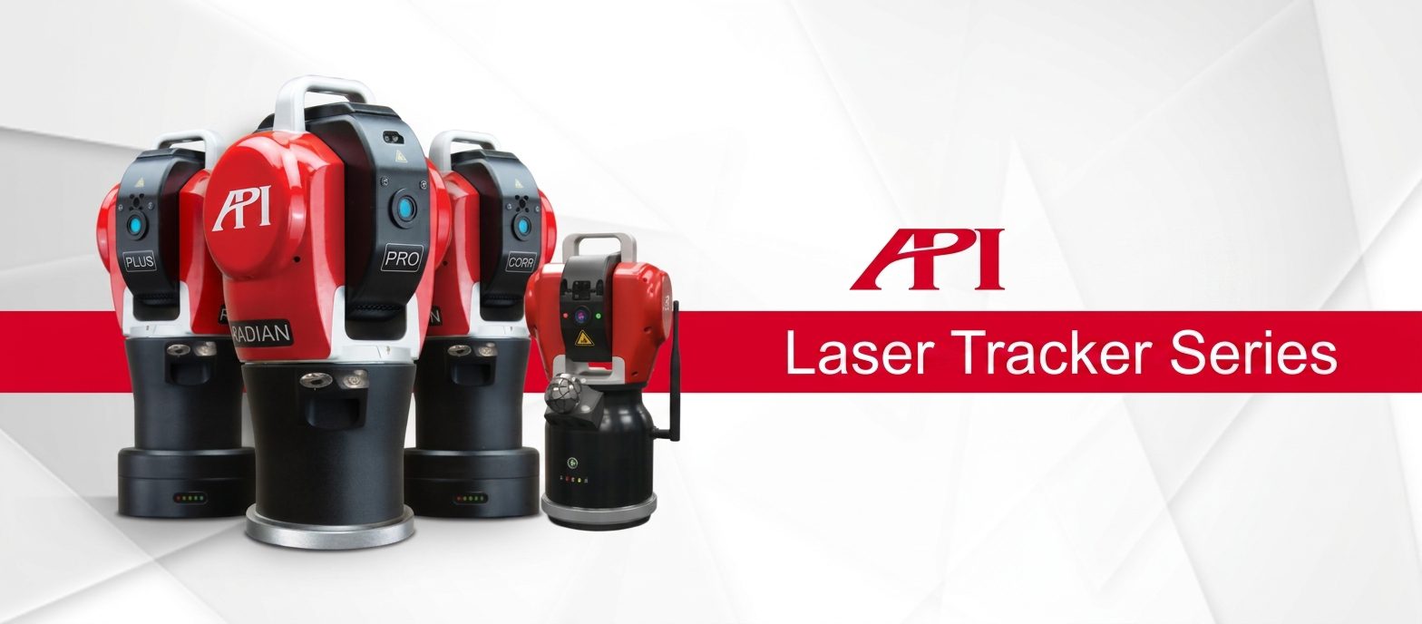 Figure 5: API laser tracker lineup, from left to right: Radian Plus, Radian Pro, Radian Core, and iLT.