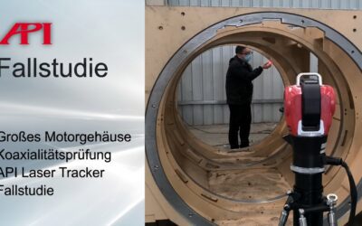 Koaxialitätsprüfung eines großen Motorgehäuses mit dem Radian Pro Laser Tracker