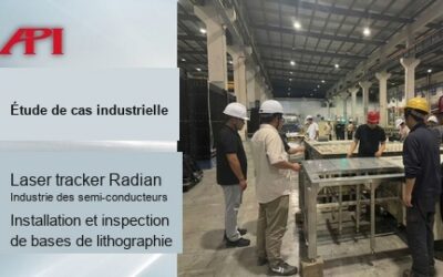 Inspection laser tracker pour l’installation de bases de machines de lithographie