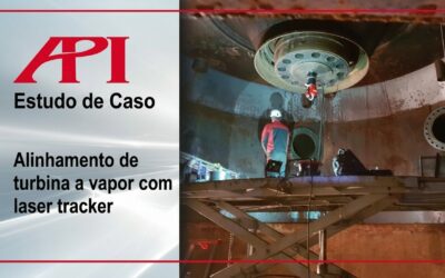 Alinhamento de turbina a vapor com laser tracker