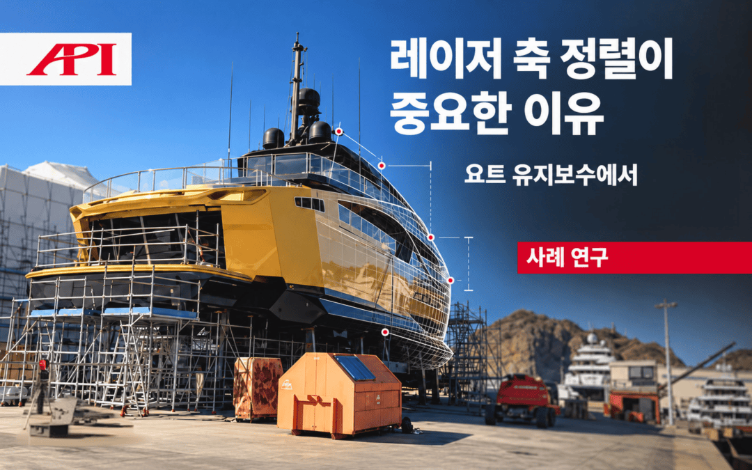 레이저 축 정렬의 실제 적용: 요트 유지보수 사례