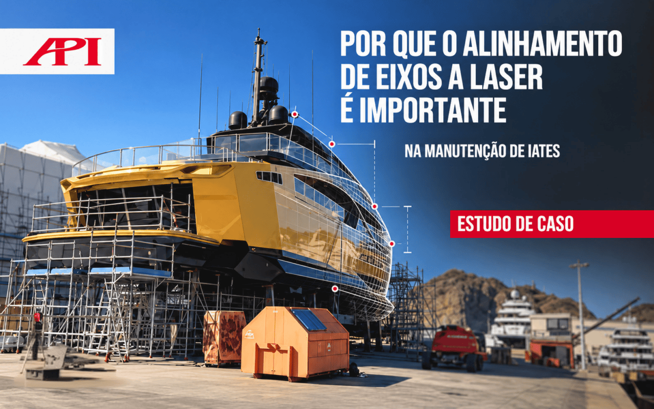 Por que o alinhamento de eixos a laser é importante na manutenção de iates: estudo de caso da API com um iate em dique seco.